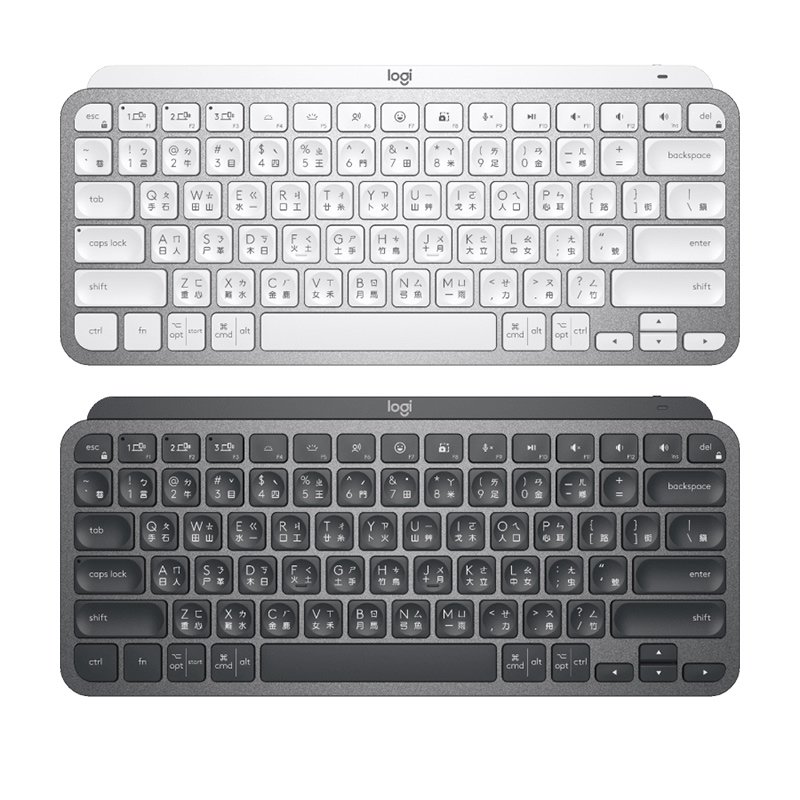 Logitech 羅技 MX Keys Mini 智能無線鍵盤 石墨灰/簡約白