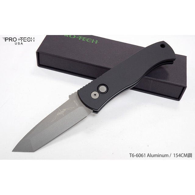 PROTECH EMERSON CQC7基本款彈簧刀BLASTED TANTO平刃 -PROTECH E7T01