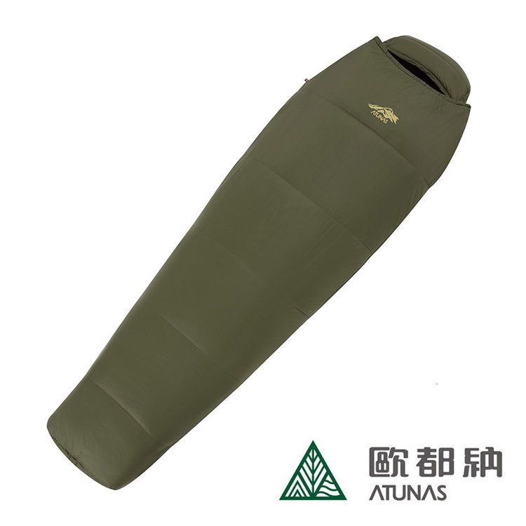 (登山屋)ATUNAS 歐都納900 PRIMALOFT科技纖維露營睡袋 A1SBBB07N 軍綠