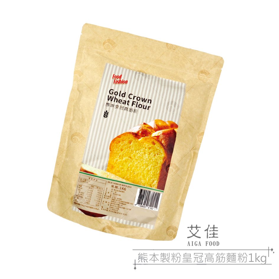 【艾佳】熊本製粉皇冠高筋麵粉1kg