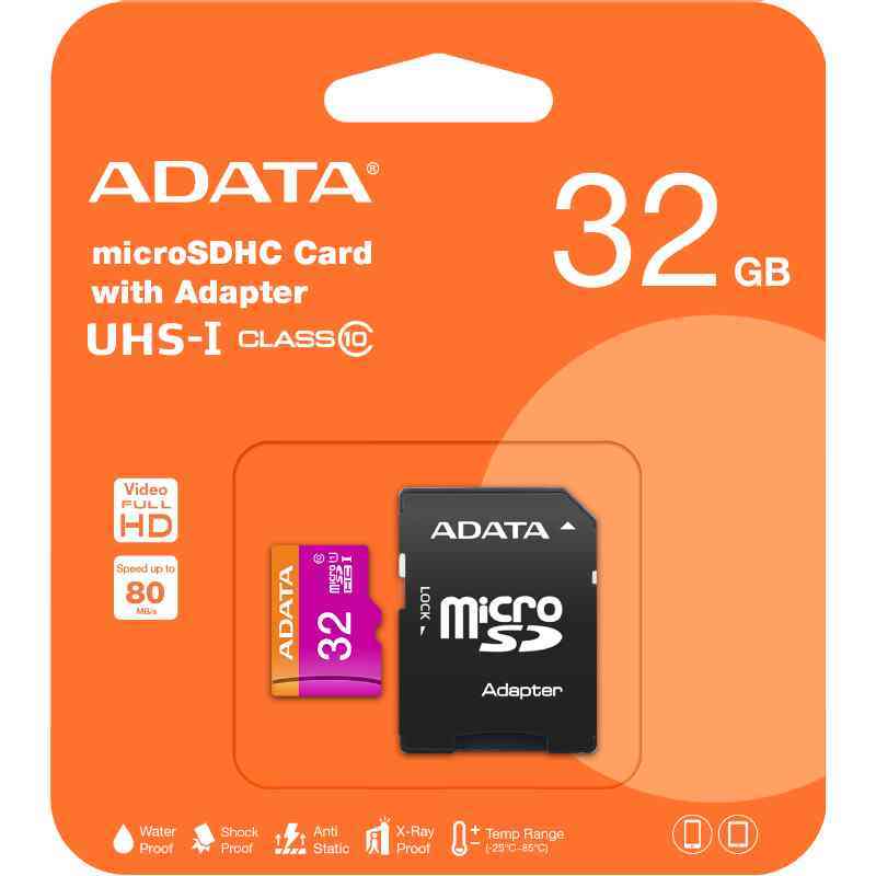 威剛 ADATA 32GB 記憶卡 32G Premier micro SDHC UHS-I C10 記憶卡(紫卡)X1 NEW