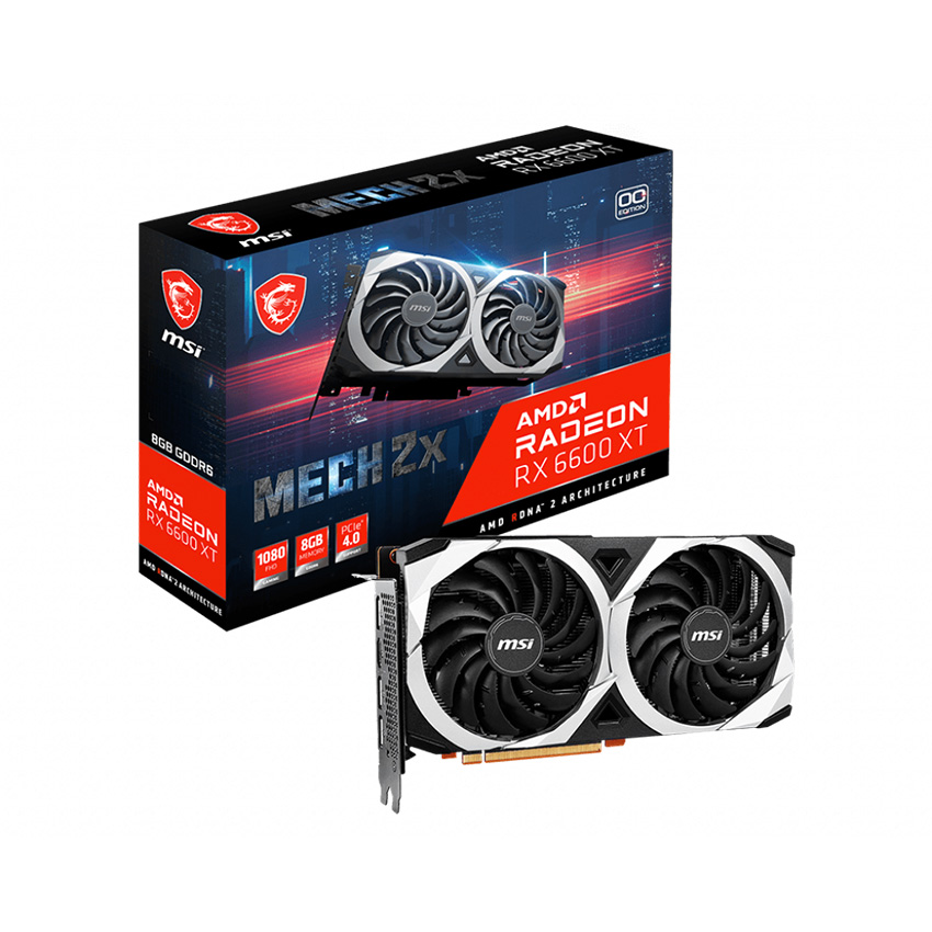 微星MSI】Radeon RX6600XT MECH 2X 8G OC AMD顯示卡/有現貨(組裝價