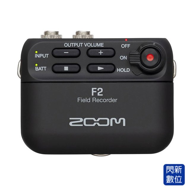★閃新★ZOOM F2 微型錄音機+領夾麥克風組 黑色/白色 (公司貨)