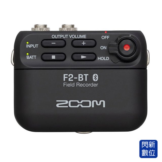 ★閃新★ZOOM F2-BT 微型錄音機+領夾麥克風組 F2 藍芽版 黑色/白色(F2BT,公司貨)