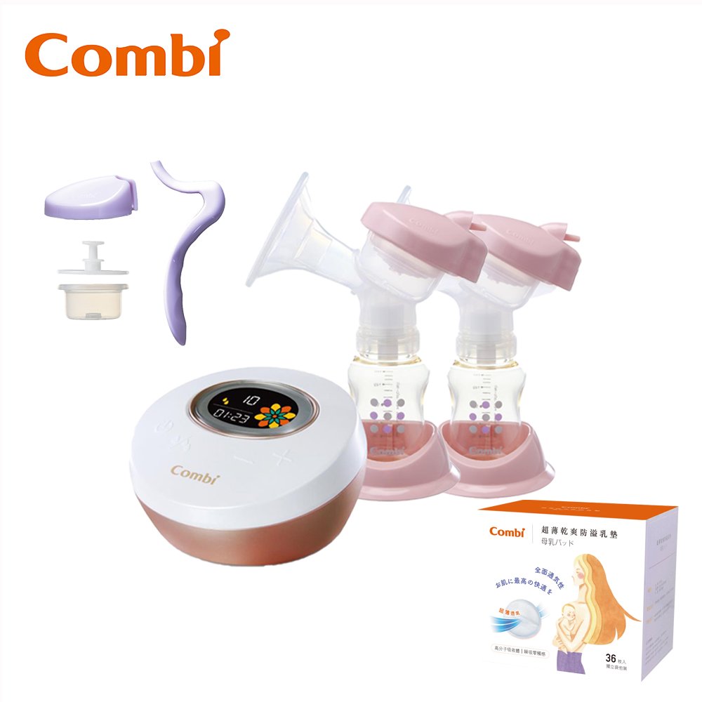 【安可市集】COMBI Combi 自然吸韻雙邊電動吸乳器 手動配件 吸乳器配件