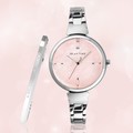 RELAX TIME 手錶 | 閃耀系列 Shine Series 粉色貝殼x銀 手錶手環套組 RT-68-7