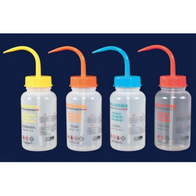 【ISOLAB】德國 彩色標示洗瓶 PP/ PE塑膠洗滌瓶 彩色洗瓶 實驗室耗材