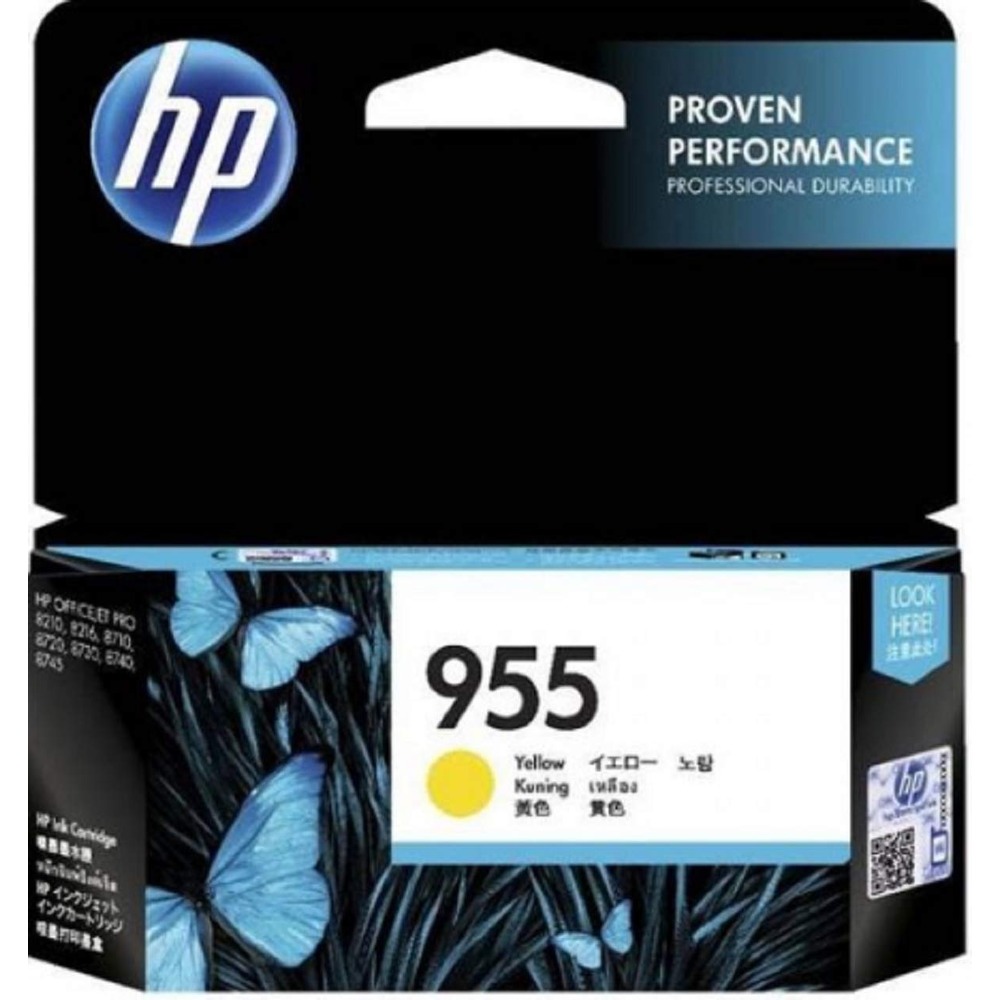 HP 955 原廠黃色墨水匣 L0S57AA 適用於OJ Pro 7720/7740/8210/8710/8720/8730