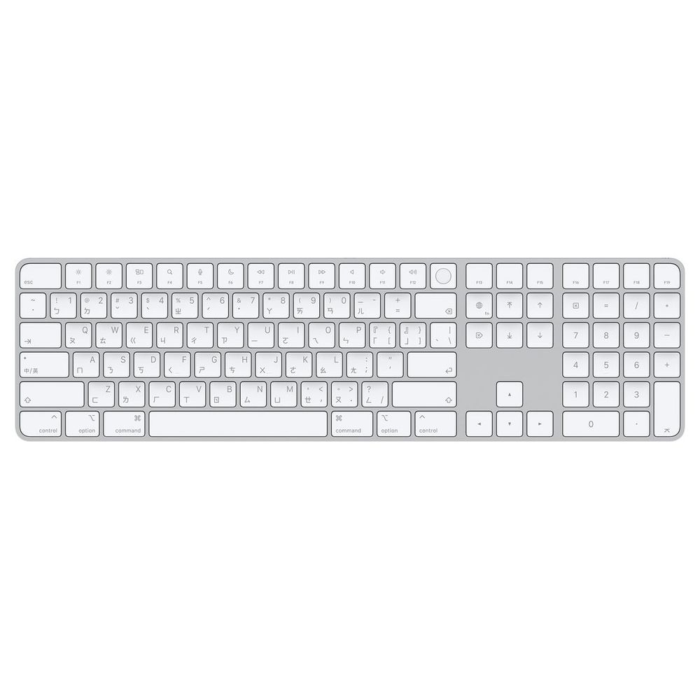 Apple Keyboard MK2C3TA/A 含Touch ID 和數字鍵盤的巧控鍵盤，適用於