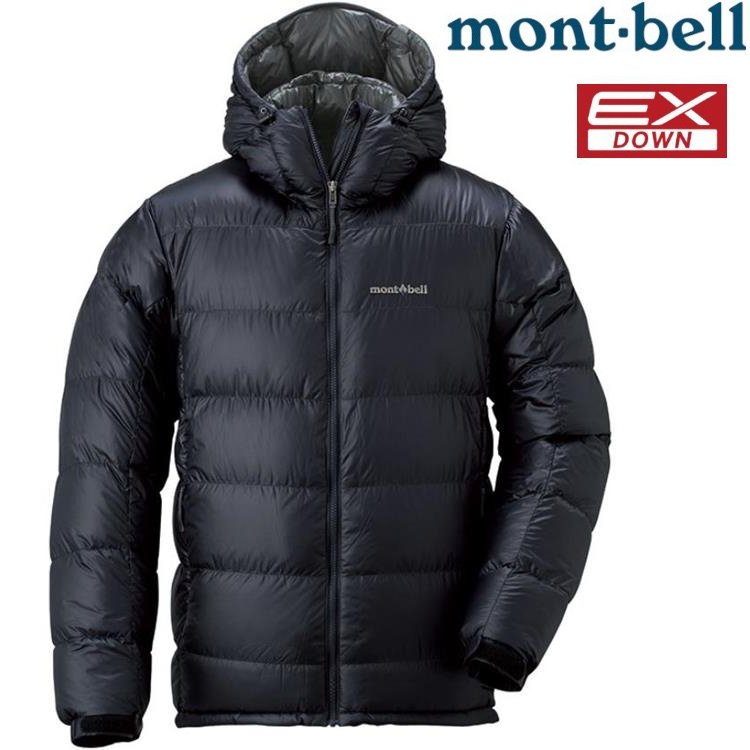Mont-Bell Alpine Down Parka 男款連帽羽絨外套/羽絨衣800FP 1101407 BK 黑