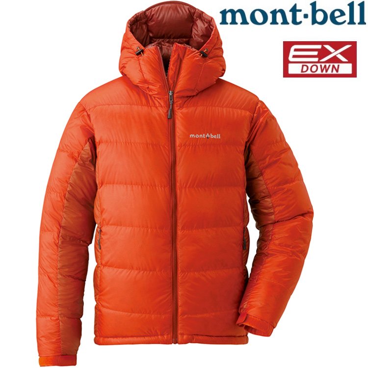 Mont-Bell Alpine Down Parka 男款連帽羽絨外套/羽絨衣800FP 1101407 SO/D橙/橘紅