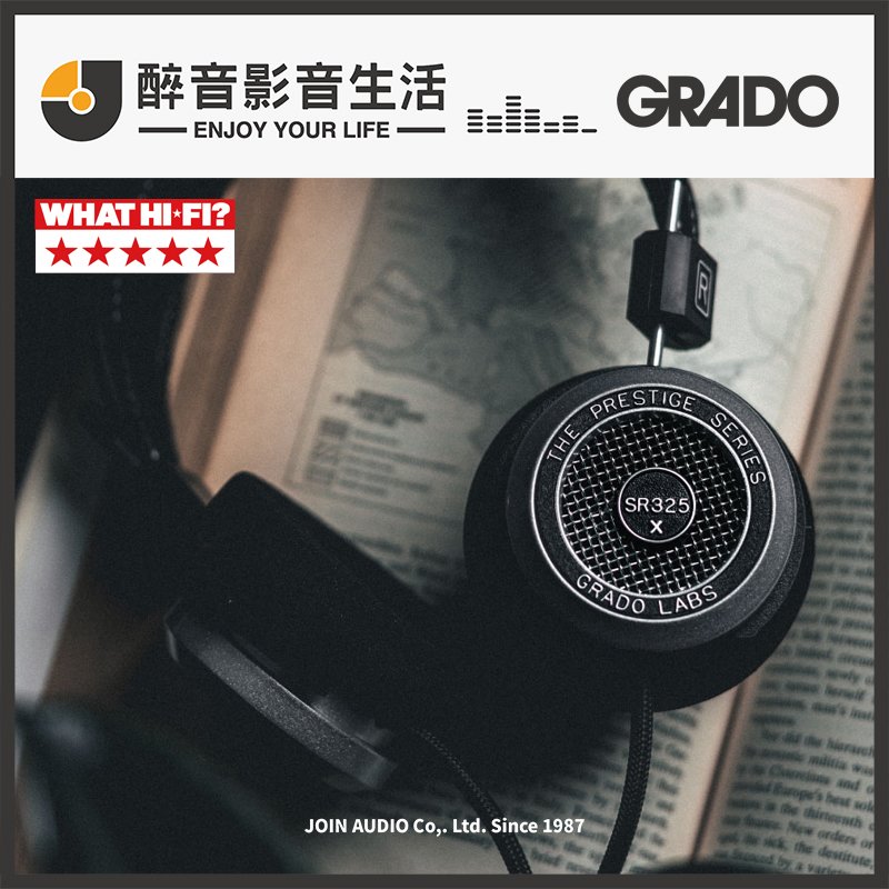 【醉音影音生活】美國 grado sr 325 x 開放式耳罩耳機 台灣公司貨