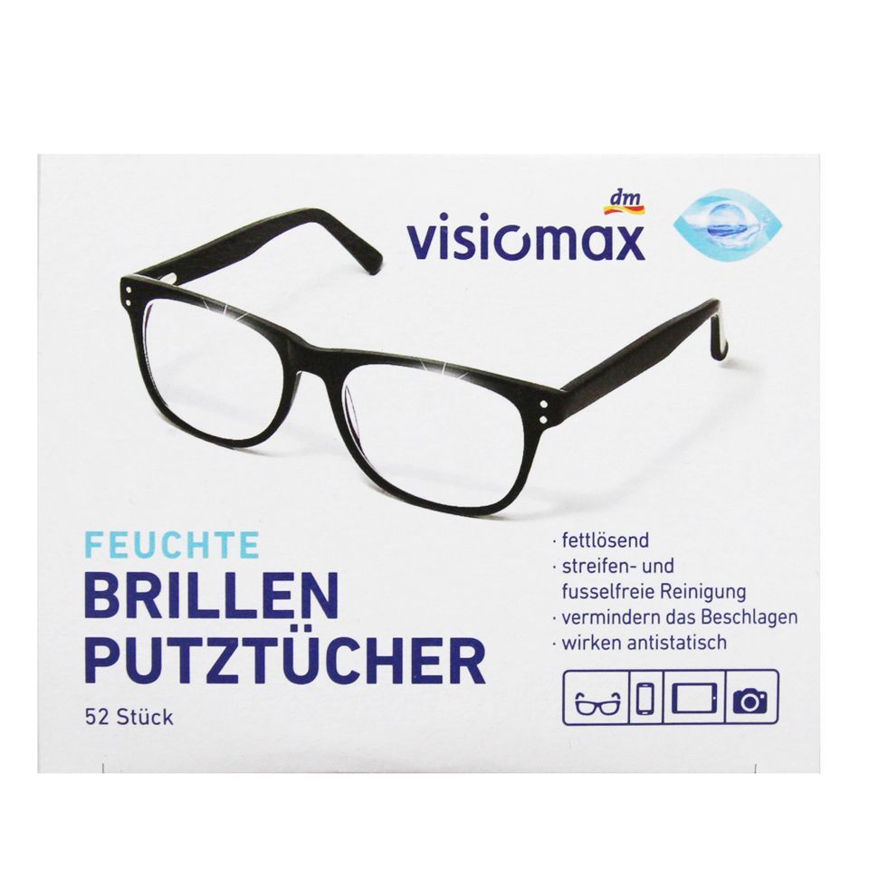 【易油網】VISIOMAX 德國拋棄式眼鏡布 52入