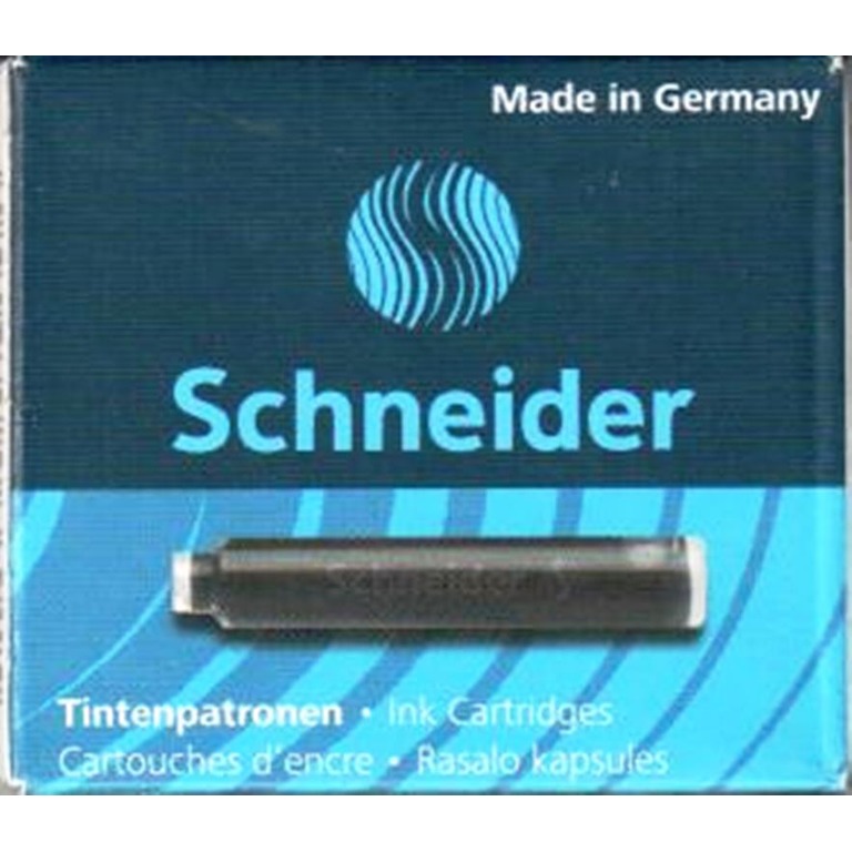 Schneider 6601 鋼筆用卡式墨水管 黑色