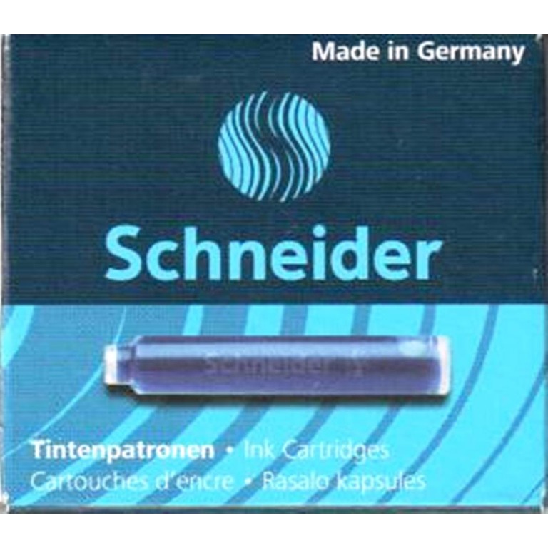 Schneider 6603 鋼筆用卡式墨水管 藍色