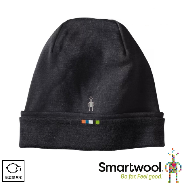 【SmartWool 美國 NTS 250 反摺毛帽《炭黑》】SW0SW956/針織帽/毛線帽/羊毛帽/保暖帽