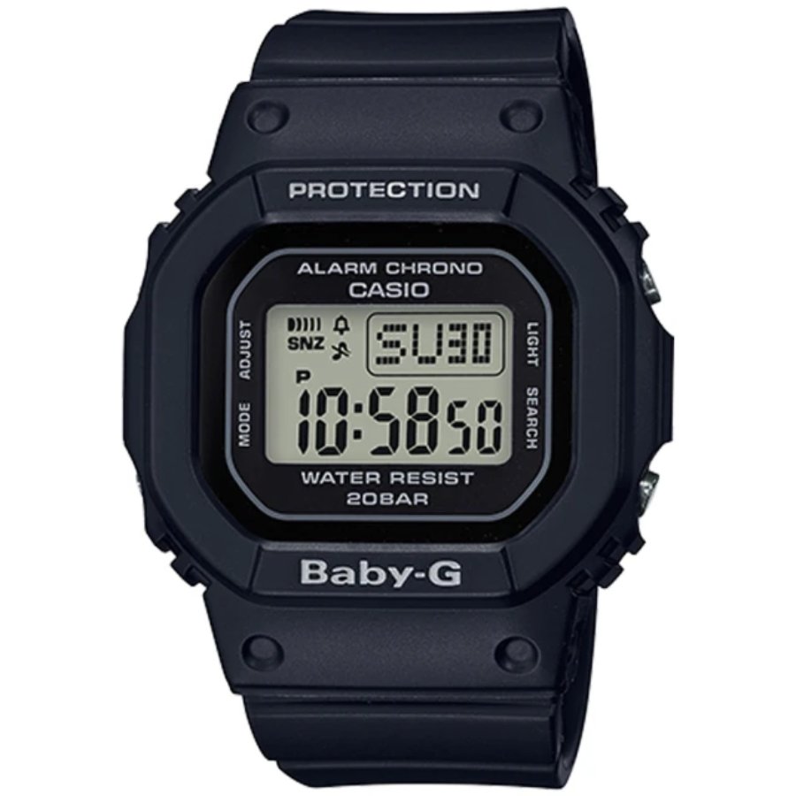 CASIO/ BABY-G/ 經典復古電子運動腕錶-黑/ BGD-560-1