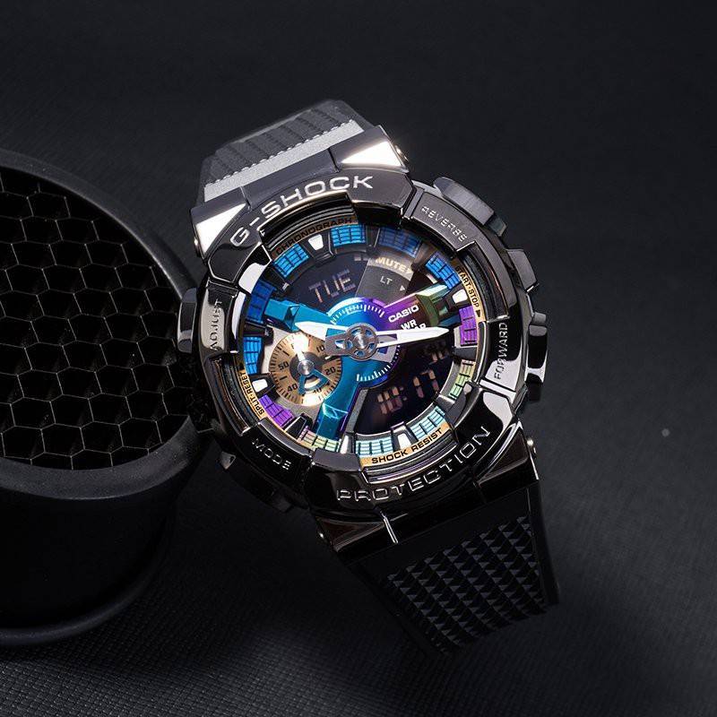 CASIO/ G-SHOCK/ 全金屬色彩運動腕錶/ GM-110B-1A - GS Watch｜PChome