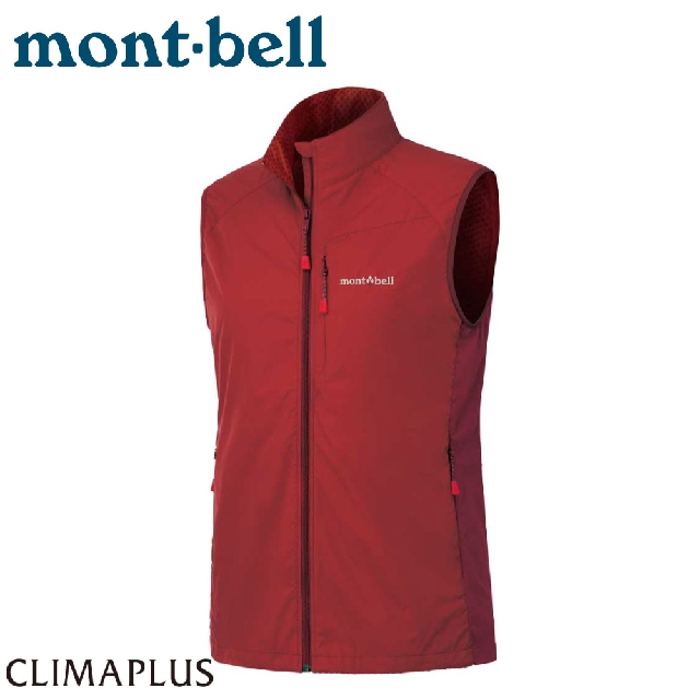 【Mont-Bell 日本 女 LIGHT SHELL VT軟殼背心《榴紅》】1106560/防風背心/保暖背心