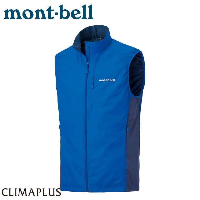 【Mont-Bell 日本 男 LIGHT SHELL VT 軟殼背心《淺藍》】1106559/保暖背心/立領背心