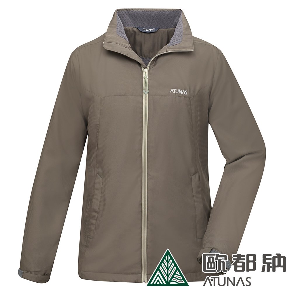 (登山屋)ATUNAS歐都納男款超輕天鵝絨刷毛保暖外套A1GA2119M深橄綠/抗風防潑水