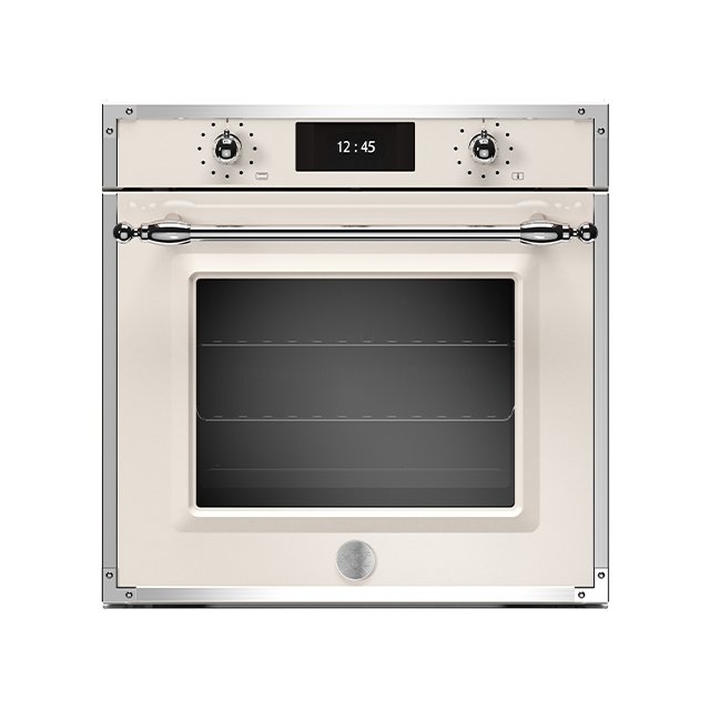 義大利 BERTAZZONI 傳承系列嵌入式蒸烤箱 F6011HERVPTAX象牙白/不鏽鋼框