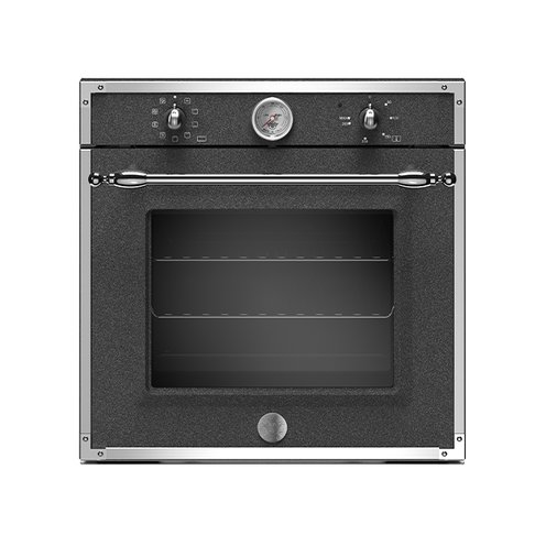 義大利 BERTAZZONI 傳承系列嵌入式電烤箱 F609HEREKTND磨砂黑/不鏽鋼框