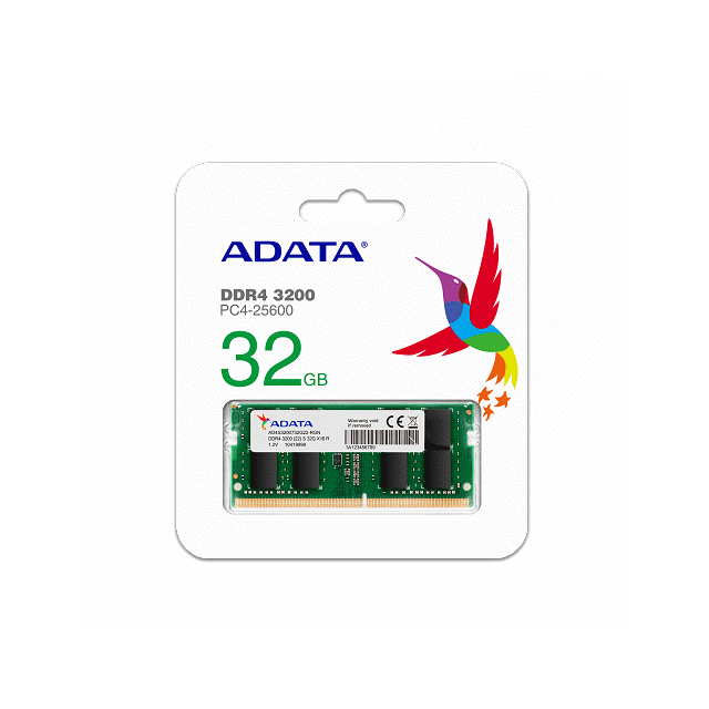 威剛 DDR4-3200 32GB*1 CL22 FOR NB(8代以上適用)