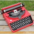 草莓雜貨 Vintage Loft懷舊工業風 鐵製質感復古20世紀初造型打字機 鐵皮英文輸入打字機模型擺飾 民宿咖啡廳餐