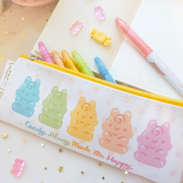 【禮物共和國】Sunny Bag x 緹拉兔 糖果系列 筆袋-棉花糖