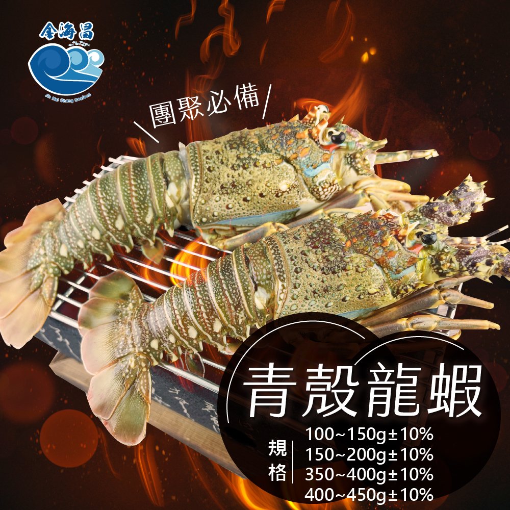金海昌水產-青殼龍蝦(100~150g/隻)單入