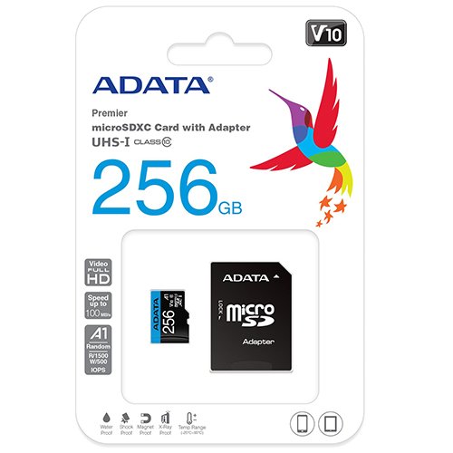 威剛 Premier microSD A1 256GB記憶卡(附轉卡) SD 256G
