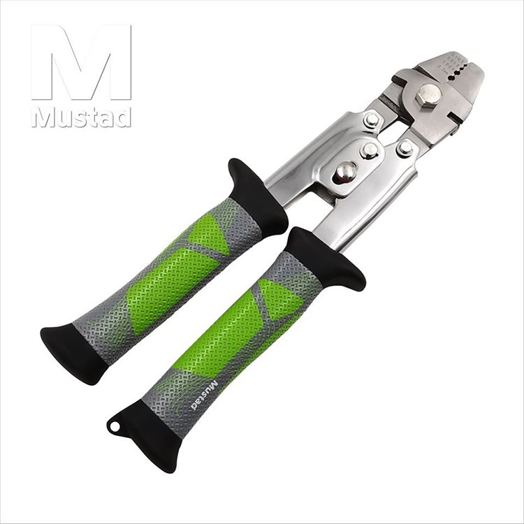 ◎百有釣具◎挪威品牌MUSTAD(慕斯達) 不鏽鋼壓管鉗 (MT118/綠標) 歐洲工業等級不銹鋼製造