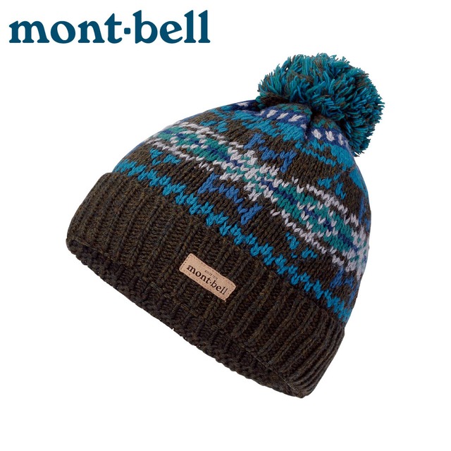 【Mont-Bell 日本 JACQUARD KNIT CAP保暖帽《深橄欖》】1118584/針織帽/毛帽