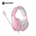 賽德斯 SADES A2 (粉白色)商用耳機麥克風(台灣公司貨)(台灣本島免運費)
