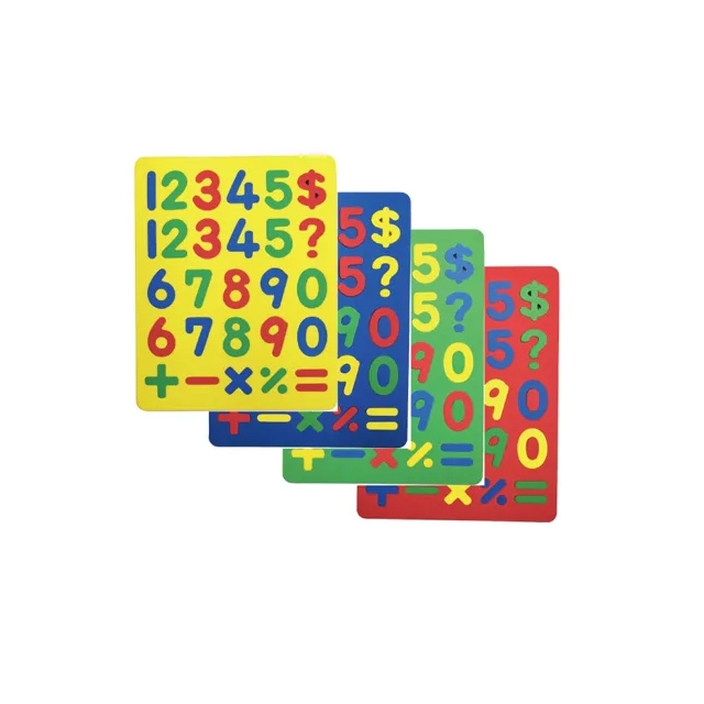 成功 全方位彩色幼教 (數字)磁鐵 磁鐵板(顏色隨機出貨) / 組 2152C
