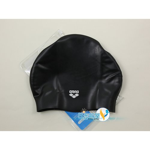 *日光部屋* arena (公司貨)/AMS-8600-BLK 舒適矽膠泳帽