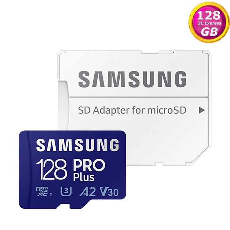 SAMSUNG 128G 128GB microSDXC PRO Plus U3 A2 4K 160MB/s microSD SD SDXC MB-MD128KA 三星記憶卡