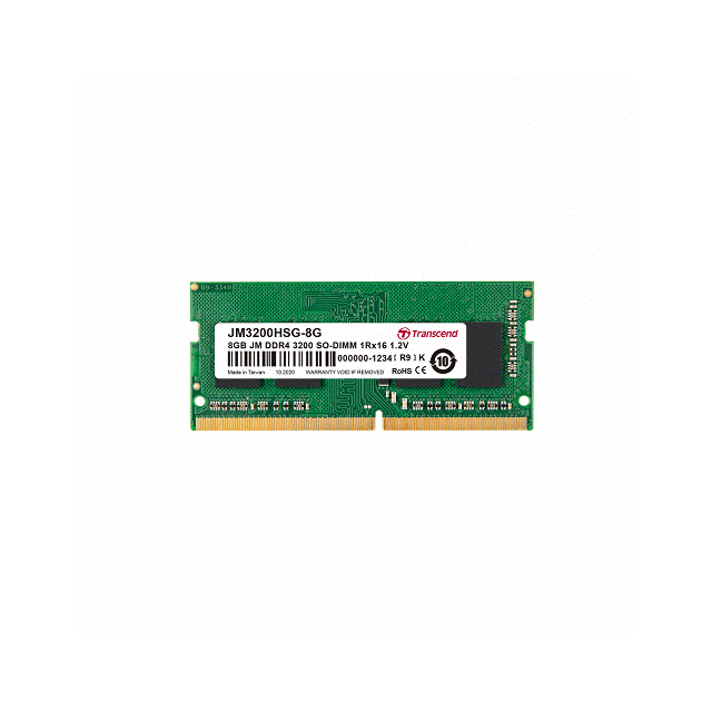 創見8GB JM DDR4 3200 SO-DIMM 1Rx16 1.2V(FOR NB) 記憶體