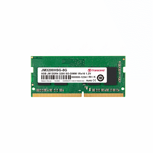 創見8GB JM DDR4 3200 SO-DIMM 1Rx16 1.2V(FOR NB) 記憶體