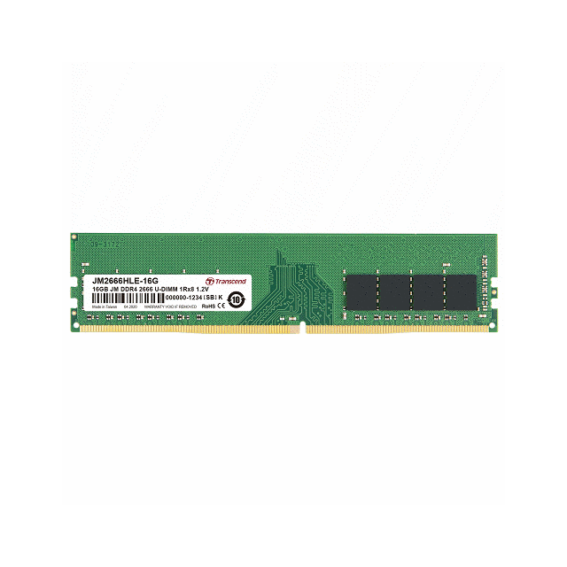創見16GB JM DDR4 2666 U-DIMM 1Rx8 1.2V(FOR PC) 記憶體