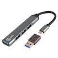 aibo Type-C 3.1 鋁合金 4埠USB3.0 HUB(附USB轉接頭)