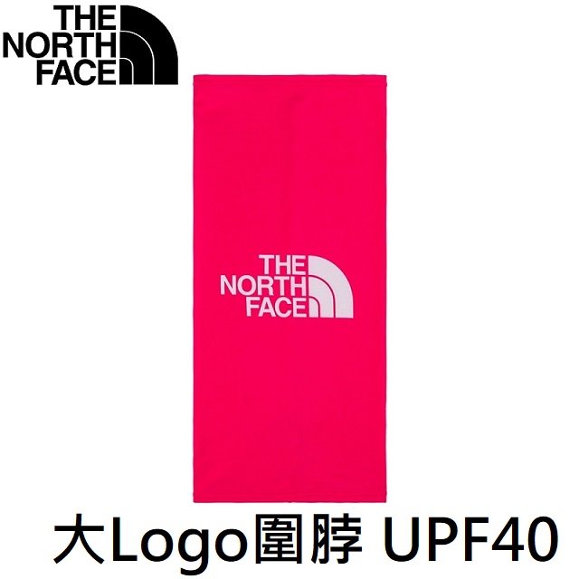the north face 大 logo 印花圍脖 upf 40 粉 nf 0 a 5 fxz 397