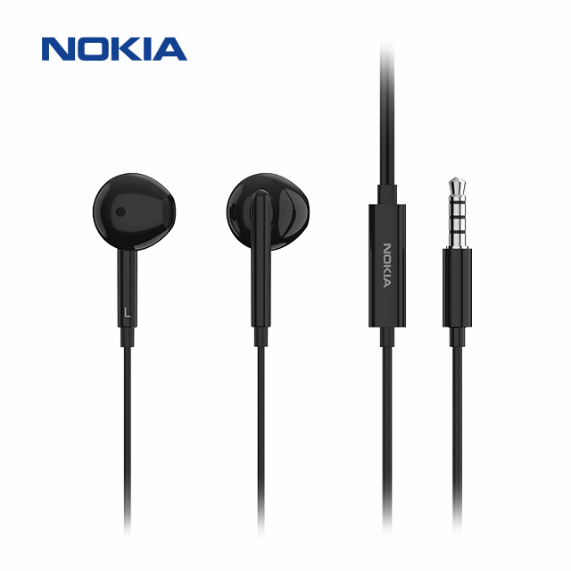 【光南大批發】NOKIA諾基亞 E2101A - 單鍵線控半耳塞式耳機（黑/白）