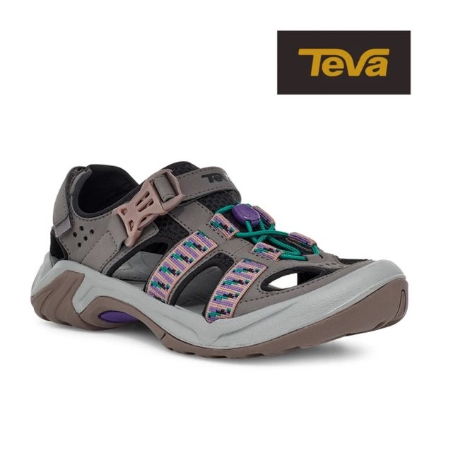 (登山屋)TEVA女 Omnium W 護趾水陸機能涼鞋(階梯紫灰-TV6154SIPL)