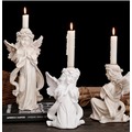 可愛Angel 天使 蠟燭台 為你禱告 少女祈禱 女孩人像擺飾 美術素描仿石膏像 祝福幸運復古裝飾 造型燭檯 婚禮布置(380元)