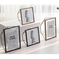 ZAKKA北歐時尚生活簡約人像照片框 金屬鐵製相框 相片框 輕奢華公主風菱形方形相框 6吋4.5吋4*6玻璃相框小方形款(229元)