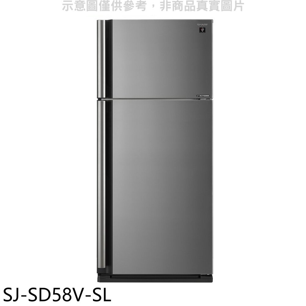 《可議價》夏普【SJ-SD58V-SL】583公升雙門冰箱回函贈.