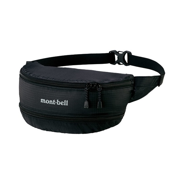 Mont-bell Pocketable Light 可收納輕量腰包-黑 1123984-BK 游遊戶外Yoyo Outdoor