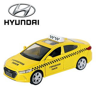 1:40合金車(67)Hyundai Elantra-Taxi黃